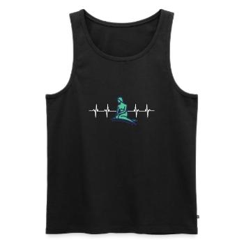 Kobenhavn Denmark Danish Kobenhaven Mermaid - Männer Premium Bio Tank Top - Schwarz - Vorne - Michal (187cm)