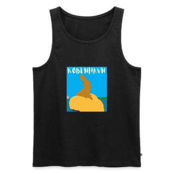 Kobenhavn Denmark Danish Kobenhaven Mermaid - Männer Premium Bio Tank Top - Schwarz - Vorne - Michal (187cm)