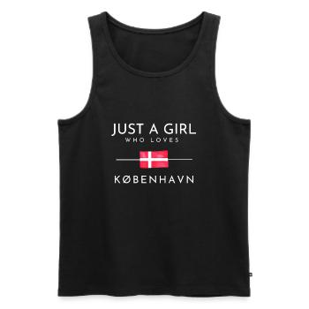 Kobenhavn Denmark Danish Kobenhaven Mermaid - Männer Premium Bio Tank Top - Schwarz - Vorne - Michal (187cm)