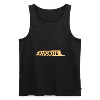 Dogs Are My Favorite People - Men's Premium Organic Tank Top - black - Front - Michal (187cm)