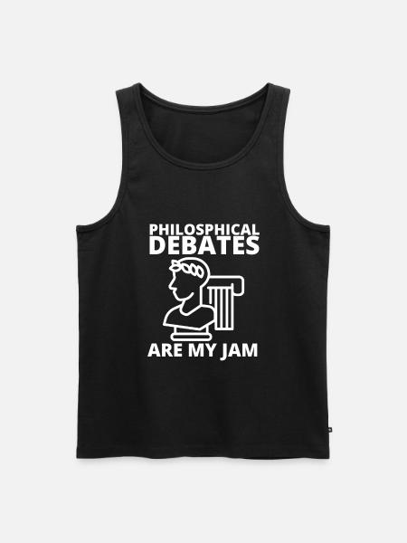 Philosophical Debate Feeling Philoslothical - Men's Premium Organic Tank Top - black