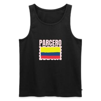 Parcero Colombia Colombian Cartagena Medellin And - Männer Premium Bio Tank Top - Schwarz - Vorne - AI Model Male 178 light (178cm)