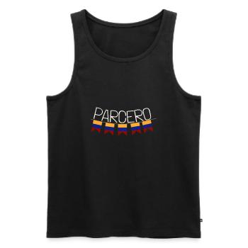 Parcero Colombia Colombian Cartagena Medellin And - Männer Premium Bio Tank Top - Schwarz - Vorne - AI Model Male 178 light (178cm)