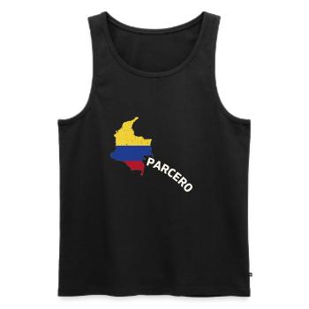 Parcero Colombia Colombian Cartagena Medellin And - Männer Premium Bio Tank Top - Schwarz - Vorne - AI Model Male 178 light (178cm)