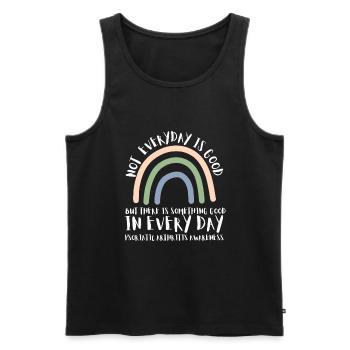 Psoriatic Arthritis Warrior & Chronic PSA - Männer Premium Bio Tank Top - Schwarz - Vorne - Michal (187cm)