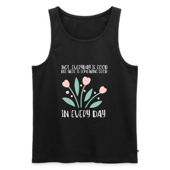 Psoriatic Arthritis Warrior & Chronic PSA - Männer Premium Bio Tank Top - Schwarz - Vorne - Michal (187cm)