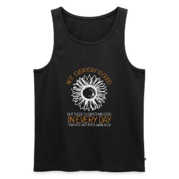 Psoriatic Arthritis Warrior & Chronic PSA - Männer Premium Bio Tank Top - Schwarz - Vorne - Michal (187cm)