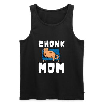 Chonk Cat Obésité - Débardeur bio Premium Homme - noir - Devant - AI Model Male 178 light (178cm)