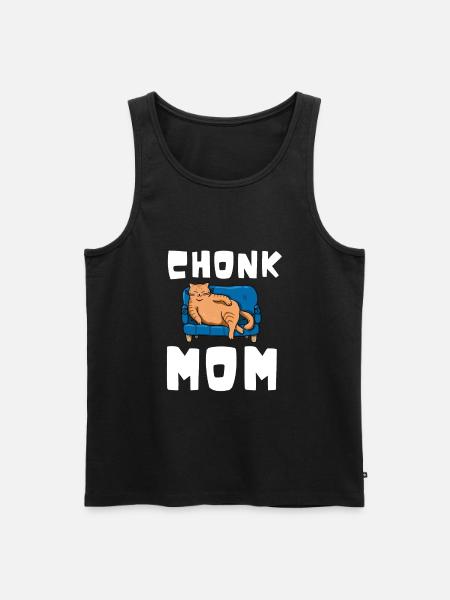 Chonk Cat Obesity - Men's Premium Organic Tank Top - black