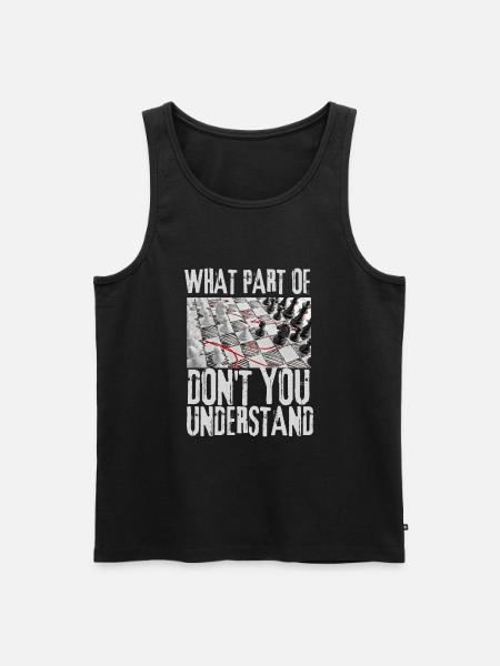 Chess Master Chess Club & 3 Way Chess Game - Men's Premium Organic Tank Top - black