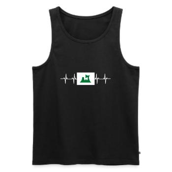 Japan Flag - Aomori - Men's Premium Organic Tank Top - black - Front - Michal (187cm)