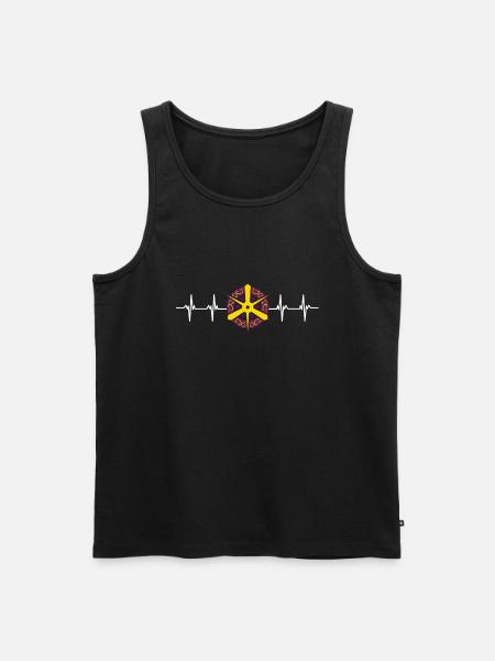Japan Flag - Men's Premium Organic Tank Top - black