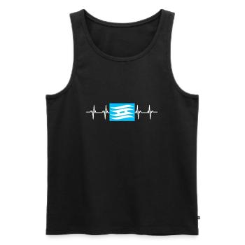 Japan Flag - Hyogo - Men's Premium Organic Tank Top - black - Front - Michal (187cm)