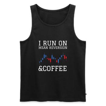 Volatility Options Trading Trader - Men's Premium Organic Tank Top - black - Front - AI Model Male 178 light (178cm)