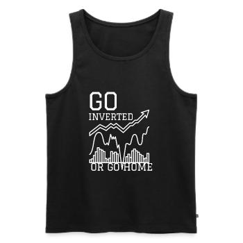 Volatility Options Trading Trader - Men's Premium Organic Tank Top - black - Front - AI Model Male 178 light (178cm)