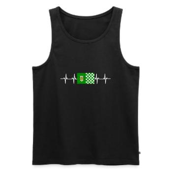 Irish Ireland Limerick Flag - Männer Premium Bio Tank Top - Schwarz - Vorne - AI Model Male 178 light (178cm)