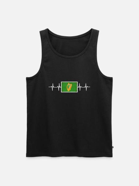 Irish Ireland Leinster Flag - Men's Premium Organic Tank Top - black