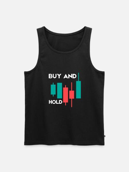 Investment Strategy Buy And Hold - Men's Premium Organic Tank Top - black