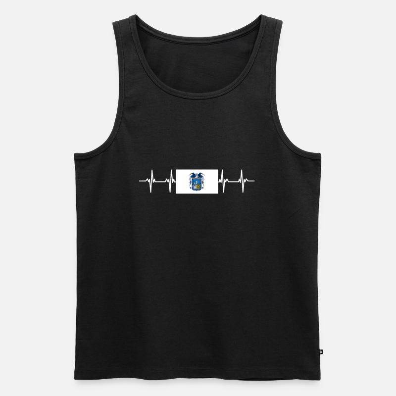 Mexique Mexique Aguascalientes Drapeau - Débardeur bio Premium Homme - noir