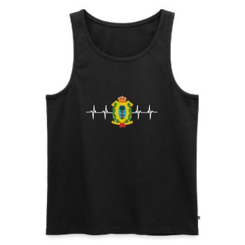Drapeau mexicain mexicain Durango - Débardeur bio Premium Homme - noir - Devant - AI Model Male 178 light (178cm)