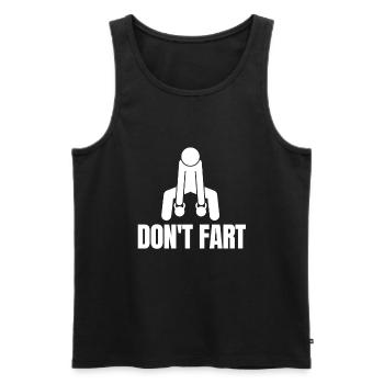 Kettlebell Workout Retro Fitness Gym - Männer Premium Bio Tank Top - Schwarz - Vorne - Michal (187cm)