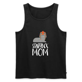 Sphynx Mom Cat Hairless Cat Owner - Männer Premium Bio Tank Top - Schwarz - Vorne - AI Model Male 178 light (178cm)