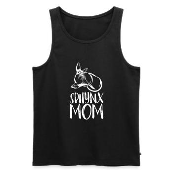 Sphynx Mom Cat Hairless Cat Owner - Männer Premium Bio Tank Top - Schwarz - Vorne - AI Model Male 178 light (178cm)