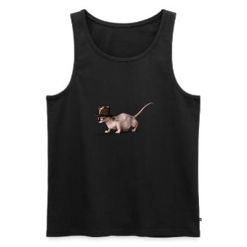 Sphynx Mom Cat Hairless Cat Owner - Männer Premium Bio Tank Top - Schwarz - Vorne - AI Model Male 178 light (178cm)