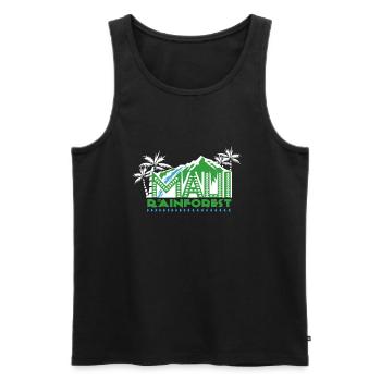 Save The Rainforest - Men's Premium Organic Tank Top - black - Front - AI Model Male 178 light (178cm)