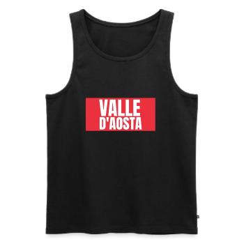 Italy Italian Aosta Valley - Männer Premium Bio Tank Top - Schwarz - Vorne - Michal (187cm)