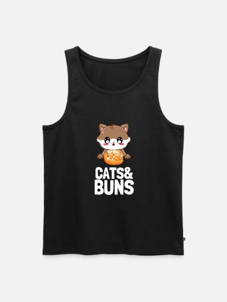 Cinnamon Roll And Cinnamon Buns - Men's Premium Organic Tank Top - black