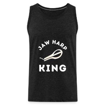Jew Mouth Harp Jaw Harp Bass - Männer Premium Bio Tank Top - Anthrazit - Vorne - Alexander (188cm)