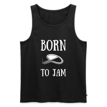 Jew Mouth Harp Jaw Harp Bass - Men's Premium Organic Tank Top - black - Front - AI Model Male 178 light (178cm)