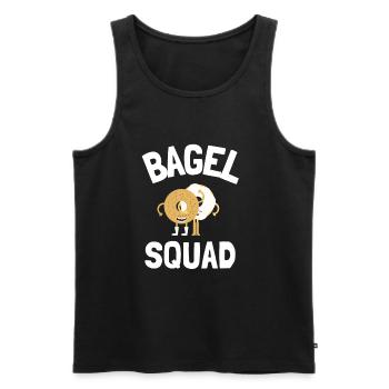 Sesame Bagel New York Jewish Deli - Männer Premium Bio Tank Top - Schwarz - Vorne - AI Model Male 178 light (178cm)