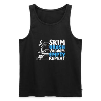 Pool Guy Maintenance And Swimming Pool Cleaner - Männer Premium Bio Tank Top - Schwarz - Vorne - Michal (187cm)