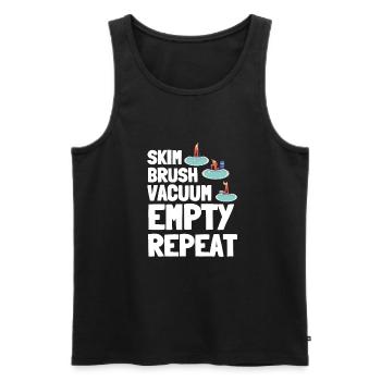 Pool Guy Maintenance And Swimming Pool Cleaner - Männer Premium Bio Tank Top - Schwarz - Vorne - Michal (187cm)