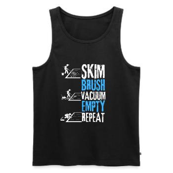 Pool Guy Maintenance And Swimming Pool Cleaner - Männer Premium Bio Tank Top - Schwarz - Vorne - Michal (187cm)