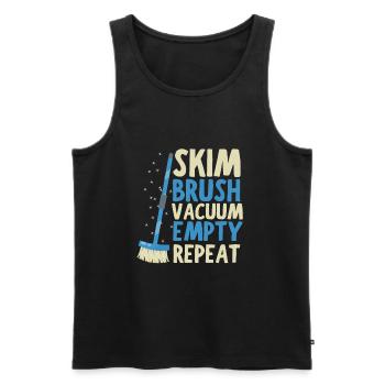 Pool Guy Maintenance And Swimming Pool Cleaner - Männer Premium Bio Tank Top - Schwarz - Vorne - Michal (187cm)