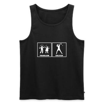 Irish Dublin Hurling - Männer Premium Bio Tank Top - Schwarz - Vorne - Michal (187cm)
