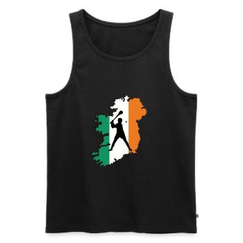 Irish Dublin Hurling - Männer Premium Bio Tank Top - Schwarz - Vorne - Michal (187cm)