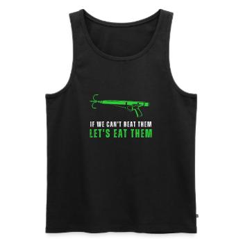Lionfish Save The Reef Eat Lionfish Spearfishing - Männer Premium Bio Tank Top - Schwarz - Vorne - AI Model Male 178 light (178cm)