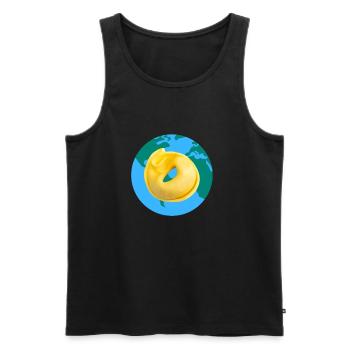 Italian Penne Pasta Tortellini - Männer Premium Bio Tank Top - Schwarz - Vorne - AI Model Male 178 light (178cm)
