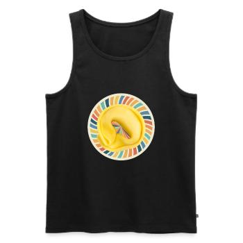 Italian Penne Pasta Tortellini - Männer Premium Bio Tank Top - Schwarz - Vorne - AI Model Male 178 light (178cm)