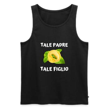 Italian Penne Pasta Tortellini - Männer Premium Bio Tank Top - Schwarz - Vorne - Michal (187cm)