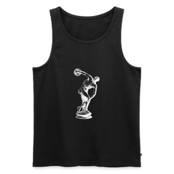 Greek Mythology Gods Ancient Greece - Men's Premium Organic Tank Top - black - Front - AI Model Male 178 light (178cm)