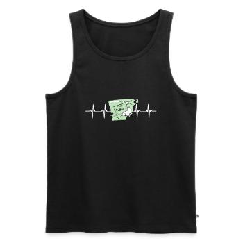 Argentina Flag Chubut - Männer Premium Bio Tank Top - Schwarz - Vorne - Michal (187cm)