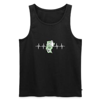 Argentina Flag Santa Cruz - Männer Premium Bio Tank Top - Schwarz - Vorne - Michal (187cm)