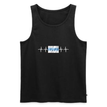 Argentina Flag Tucumán - Männer Premium Bio Tank Top - Schwarz - Vorne - Michal (187cm)