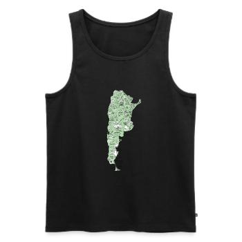 Argentina Regions Buenos Aires - Männer Premium Bio Tank Top - Schwarz - Vorne - Michal (187cm)