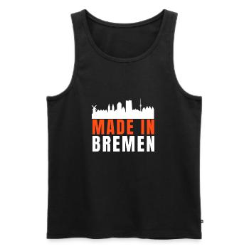 Bremen Town Musicians - Männer Premium Bio Tank Top - Schwarz - Vorne - AI Model Male 178 light (178cm)